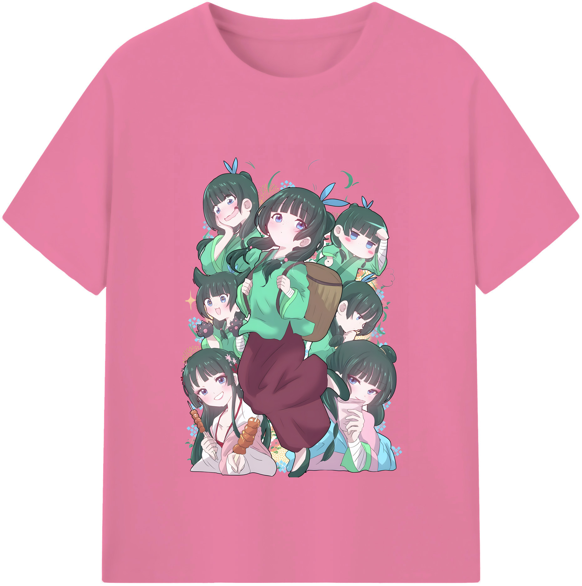 （画像用） 薬屋のひとりごと The Apothecary Diaries 綿100％半袖Tシャツ（フロントプリント）